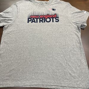 New England Patriots Shirt Nike Logo Size 3XL Gray Sportswear Football T-shirt